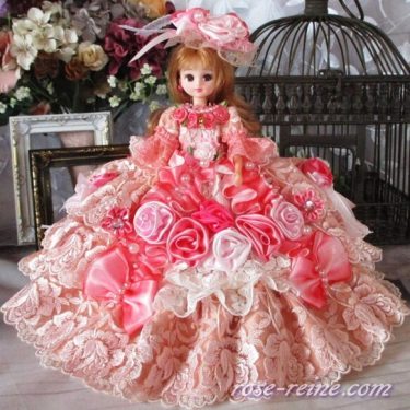 Ｈ様ご予約品 ベル薔薇の妖精 ロマンティックピンク プリンセスドールドレス