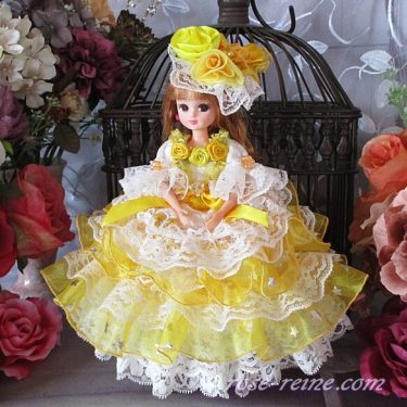 「A様ご予約品」 ロリータロマンス 妖精が舞うレモンイエローのプリンセスドレス