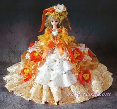 華麗でゴージャスなマリーゴールド プリンセスドレス