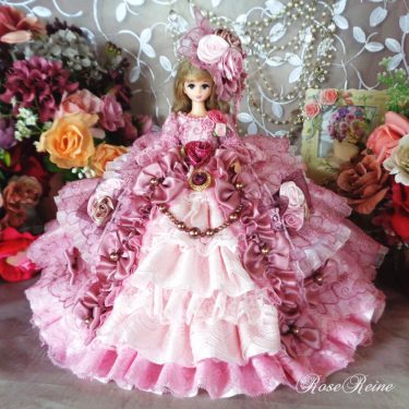 ベルサイユの薔薇 麗しのモーブローズ 優雅なロマンティックボリュームフリルドールドレス