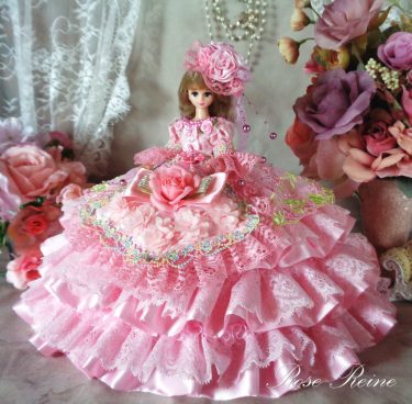 ベルサイユの薔薇 麗しのフェミニンスウィートピンク ボリュームフリルドールドレス
