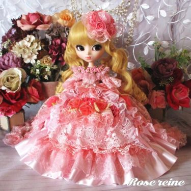 ベルサイユの薔薇 夢見る王妃 コーラルピンクシンフォニー魅惑のロングトレーンドレス