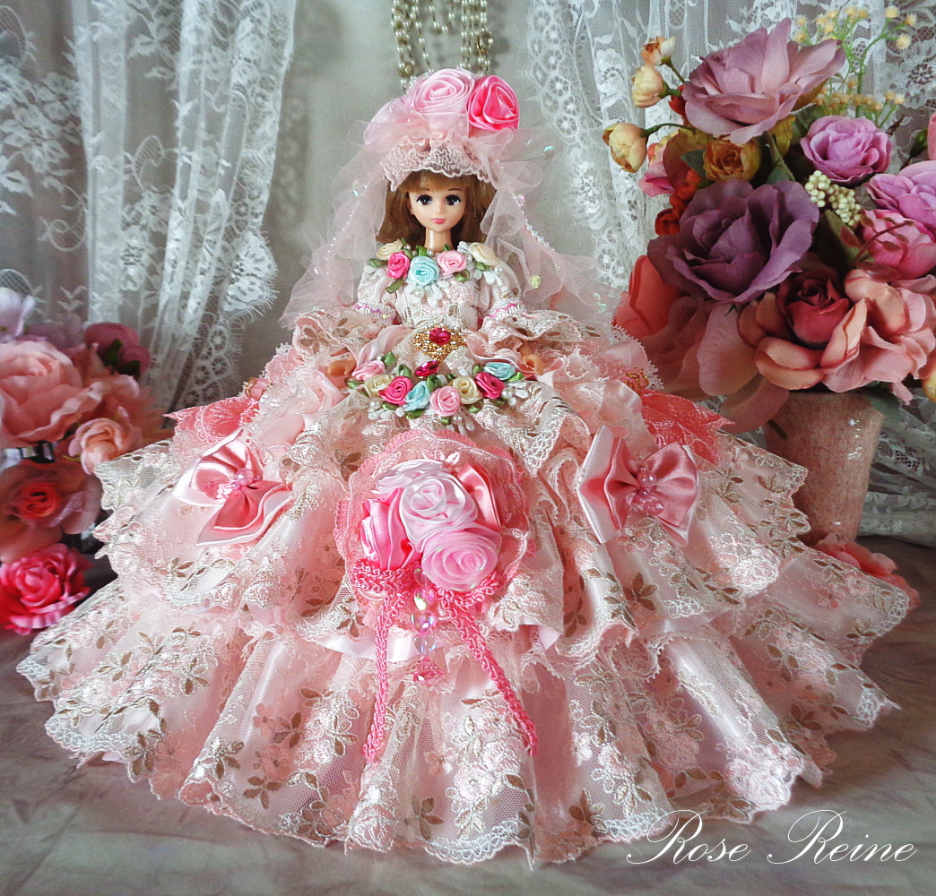 ベルサイユの薔薇 ロマンティックピンクのラブリーボリュームフリルドールドレス